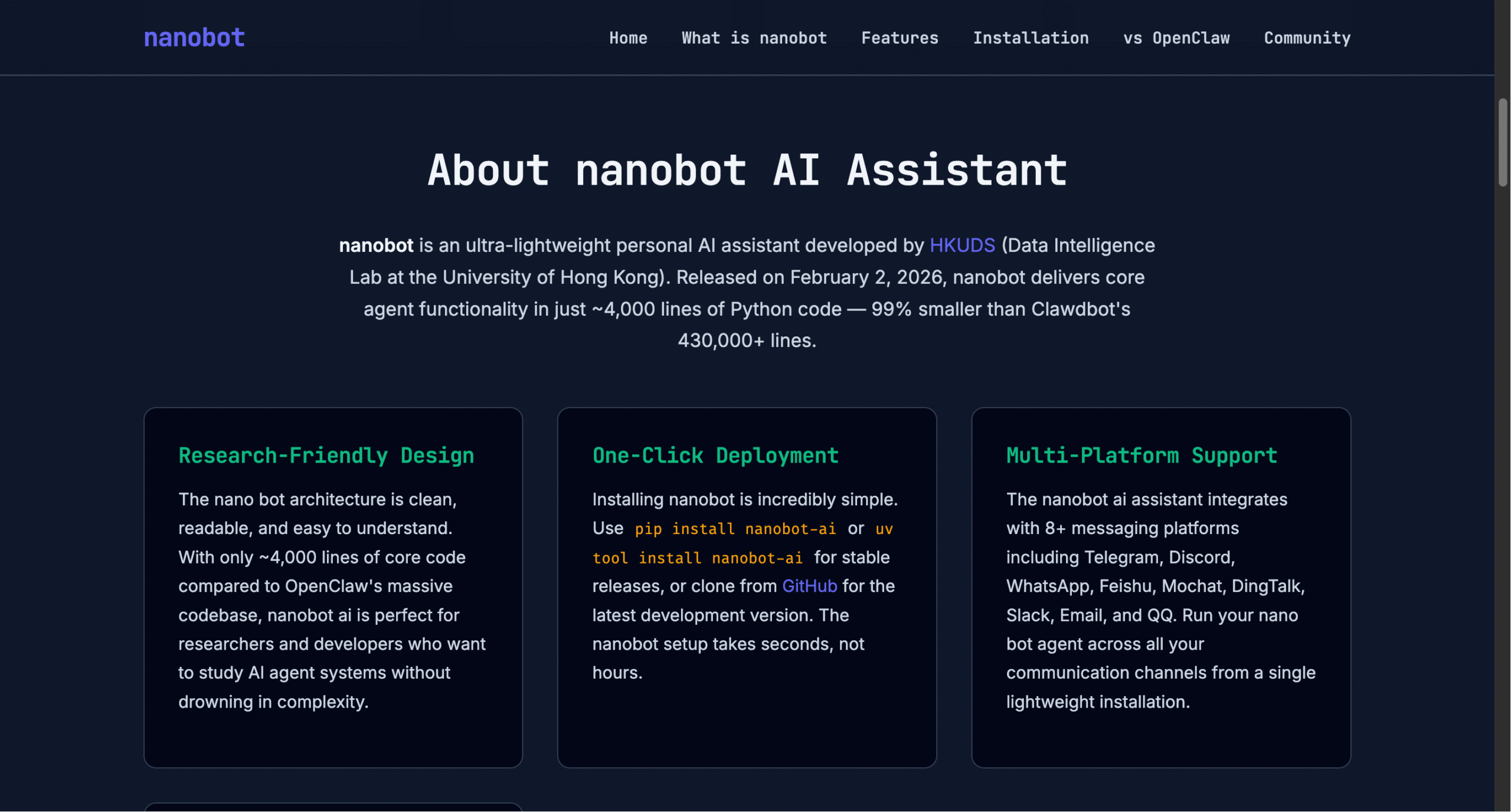 nanobot-Ultra-Lightweight-AI-Assistant-by-HKUDS-nanobot-club