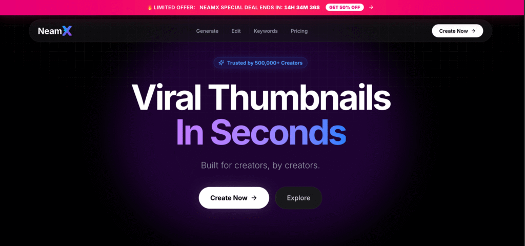 NeamX-AI-Thumbnail-Maker-Viral-Thumbnails-in-Seconds